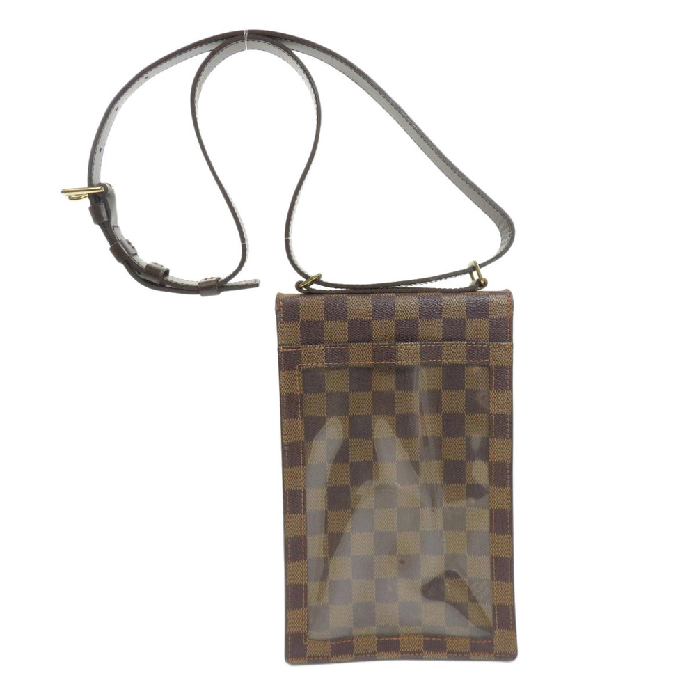 Louis Vuitton Ebene Brown Shoulder Canvas Portobello Bag Damier